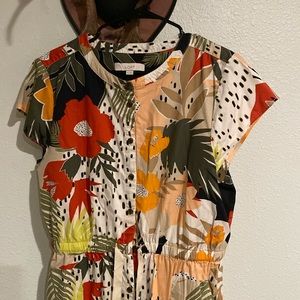 LOFT dress size 14. Comfortable with adjustable waist.